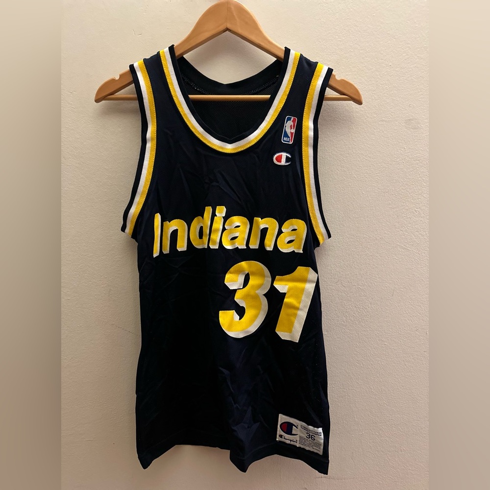 Reggie Miller Indiana Pacers jersey Champion sz 36